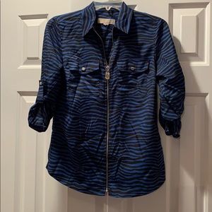 Michael Kors zebra striped shirt